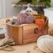 9pcs Knitting Hooks Yarn Bowls ,Yarn Bowl - Large Size Wooden Yarn Holder, Smooth Crochet Bowl